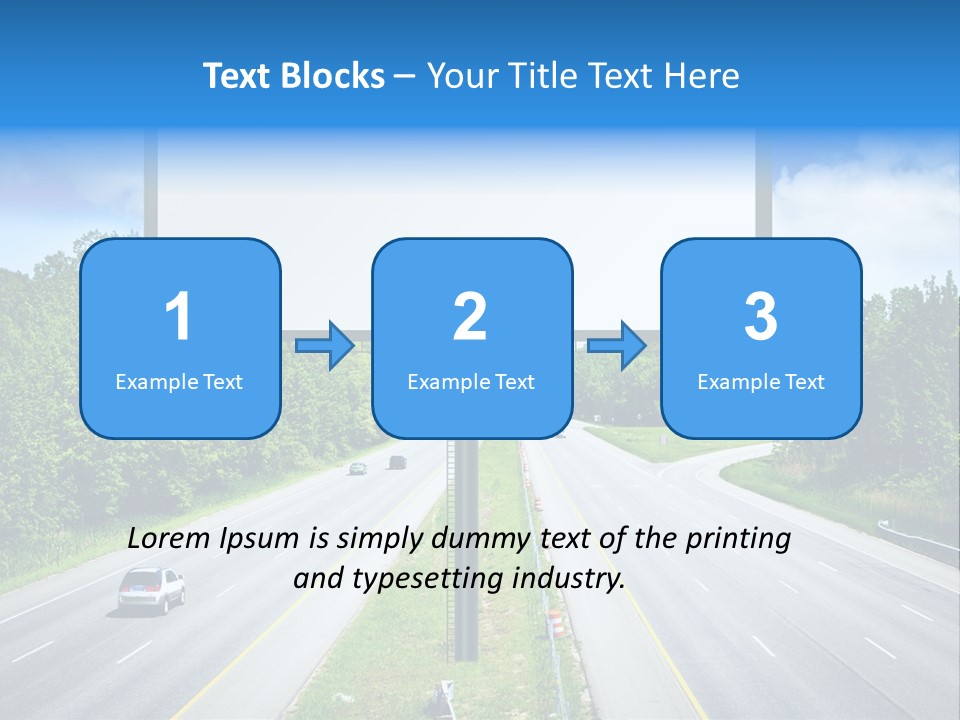 Freedom Cloud Signpost PowerPoint Template