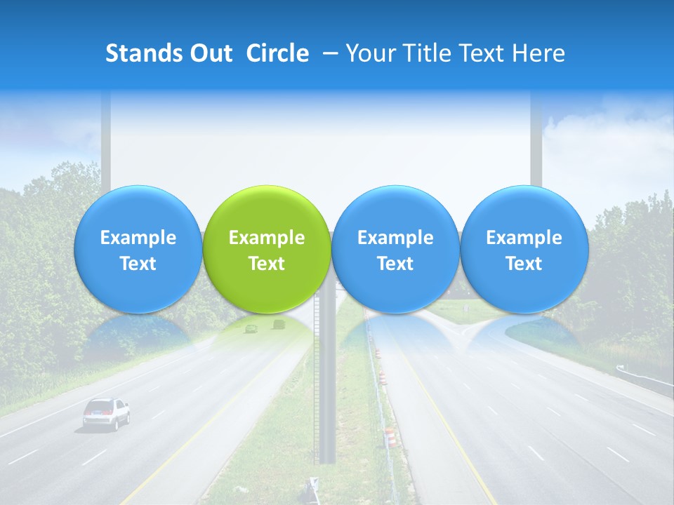 Freedom Cloud Signpost PowerPoint Template