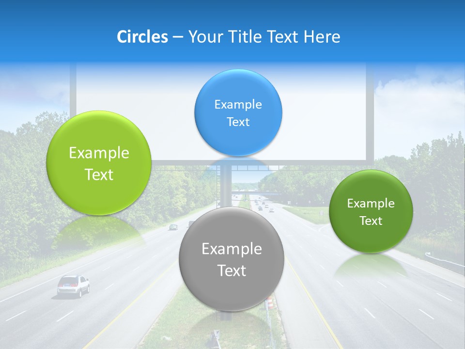 Freedom Cloud Signpost PowerPoint Template