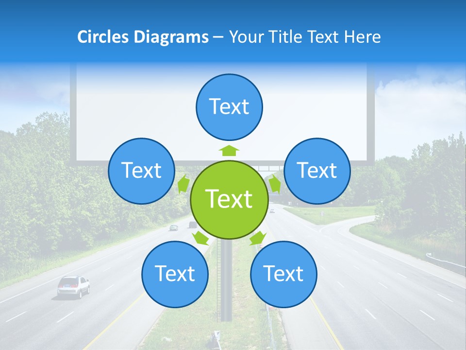 Freedom Cloud Signpost PowerPoint Template