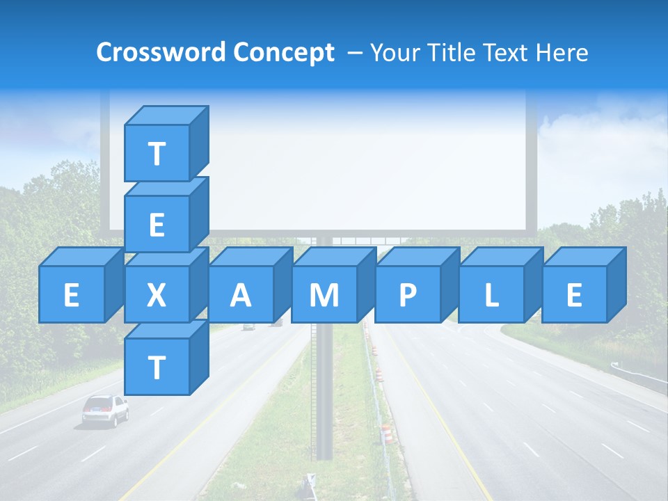 Freedom Cloud Signpost PowerPoint Template