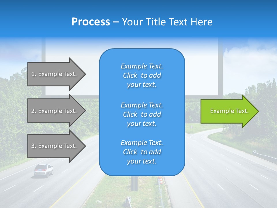 Freedom Cloud Signpost PowerPoint Template
