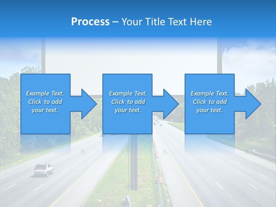 Freedom Cloud Signpost PowerPoint Template