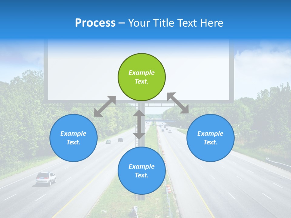 Freedom Cloud Signpost PowerPoint Template