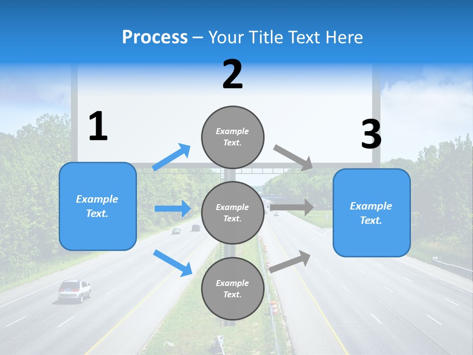 Freedom Cloud Signpost PowerPoint Template