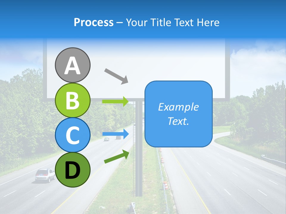 Freedom Cloud Signpost PowerPoint Template