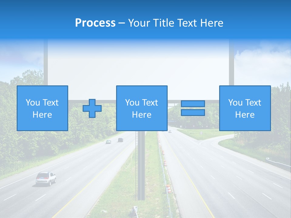 Freedom Cloud Signpost PowerPoint Template