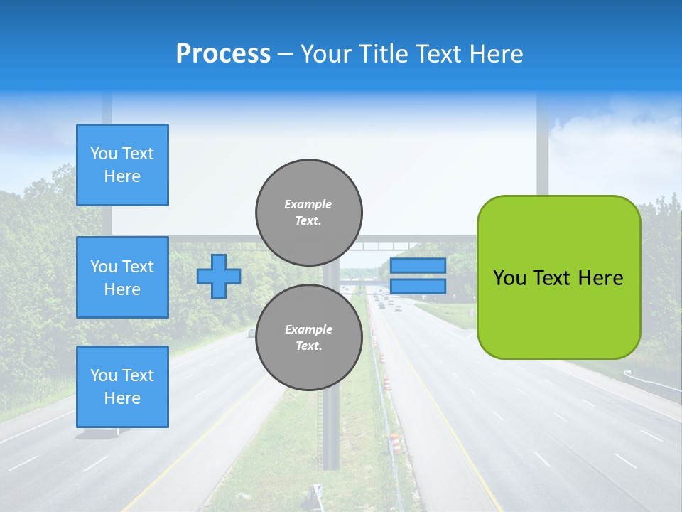 Freedom Cloud Signpost PowerPoint Template