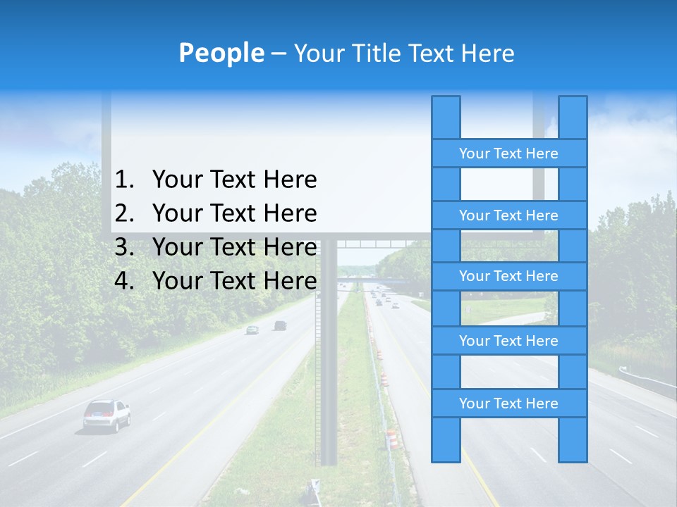 Freedom Cloud Signpost PowerPoint Template