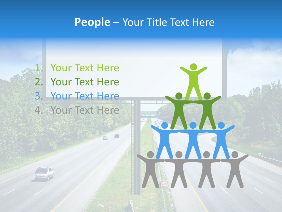 Freedom Cloud Signpost PowerPoint Template