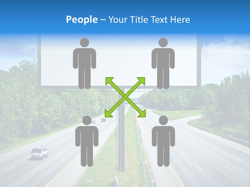 Freedom Cloud Signpost PowerPoint Template