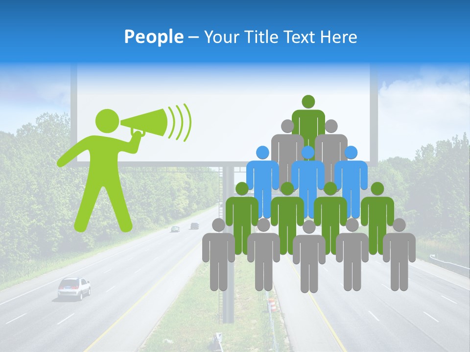 Freedom Cloud Signpost PowerPoint Template