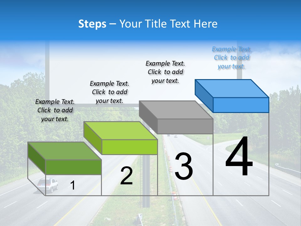 Freedom Cloud Signpost PowerPoint Template