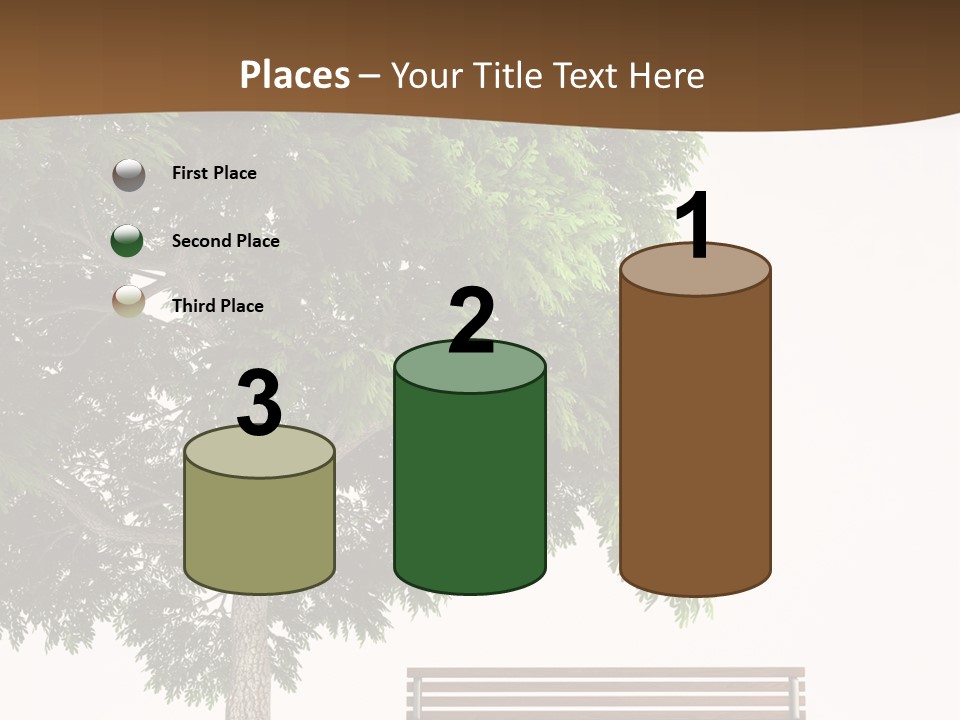 White Seat Solitude PowerPoint Template