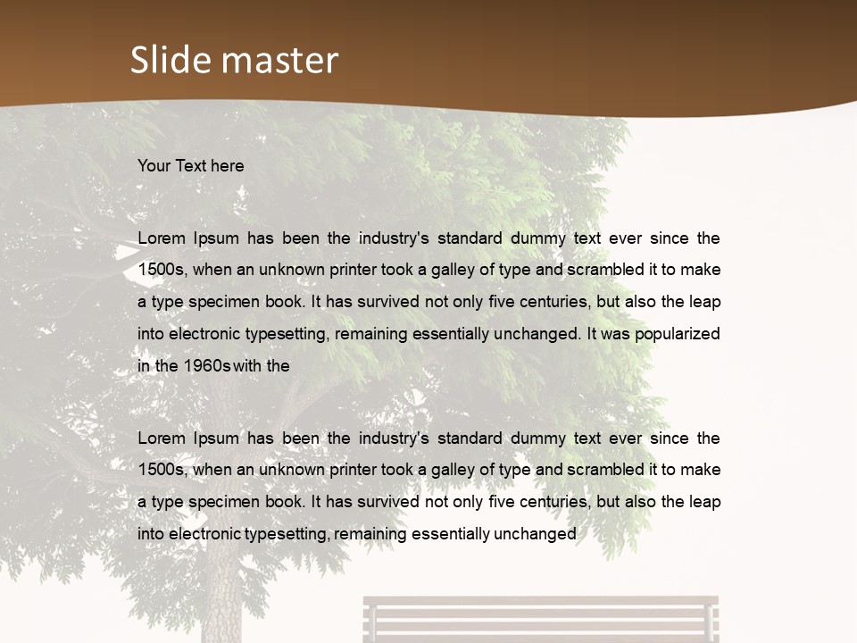 White Seat Solitude PowerPoint Template