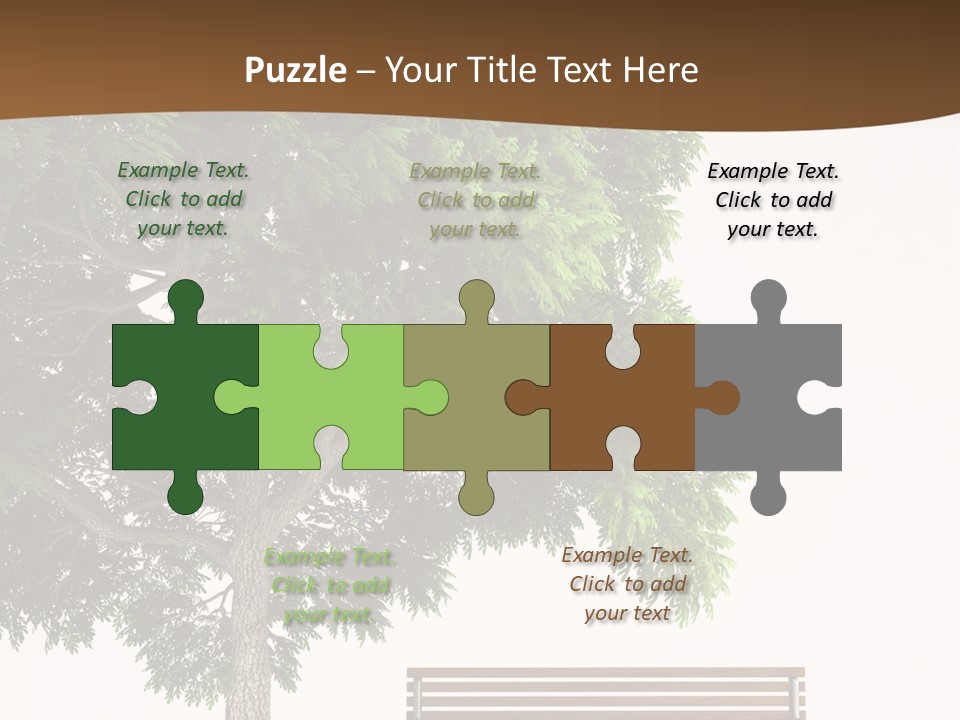 White Seat Solitude PowerPoint Template