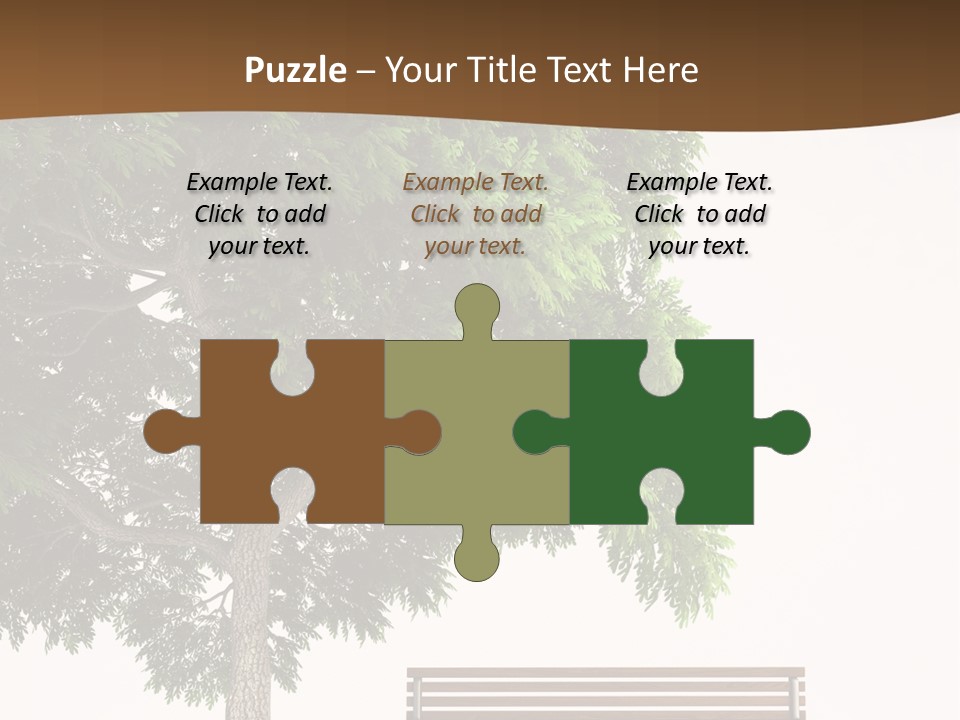 White Seat Solitude PowerPoint Template