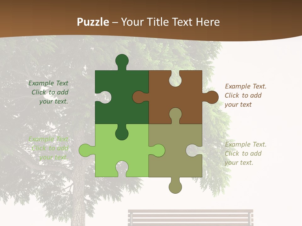 White Seat Solitude PowerPoint Template