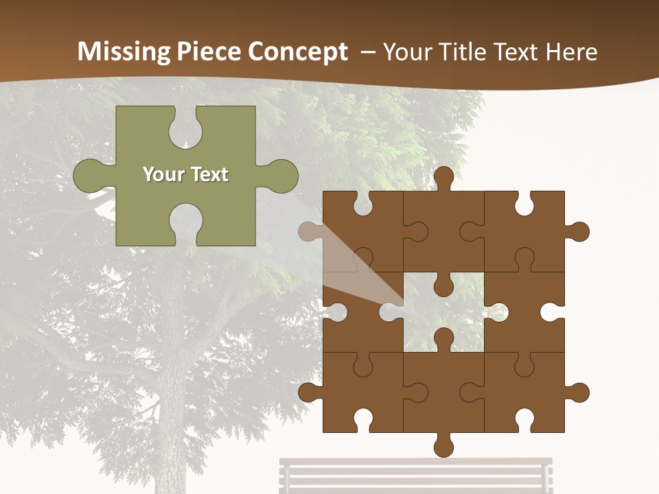 White Seat Solitude PowerPoint Template