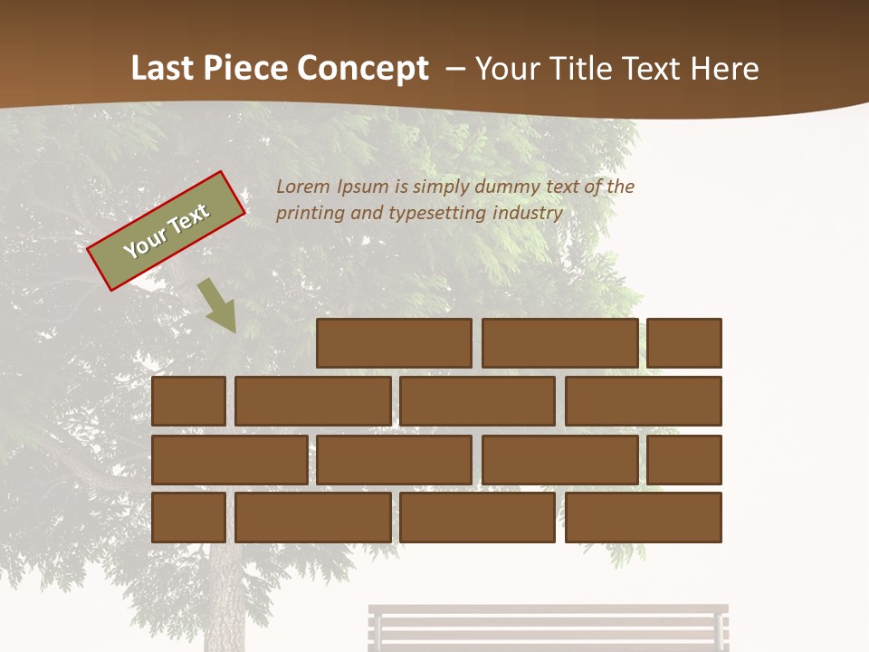 White Seat Solitude PowerPoint Template