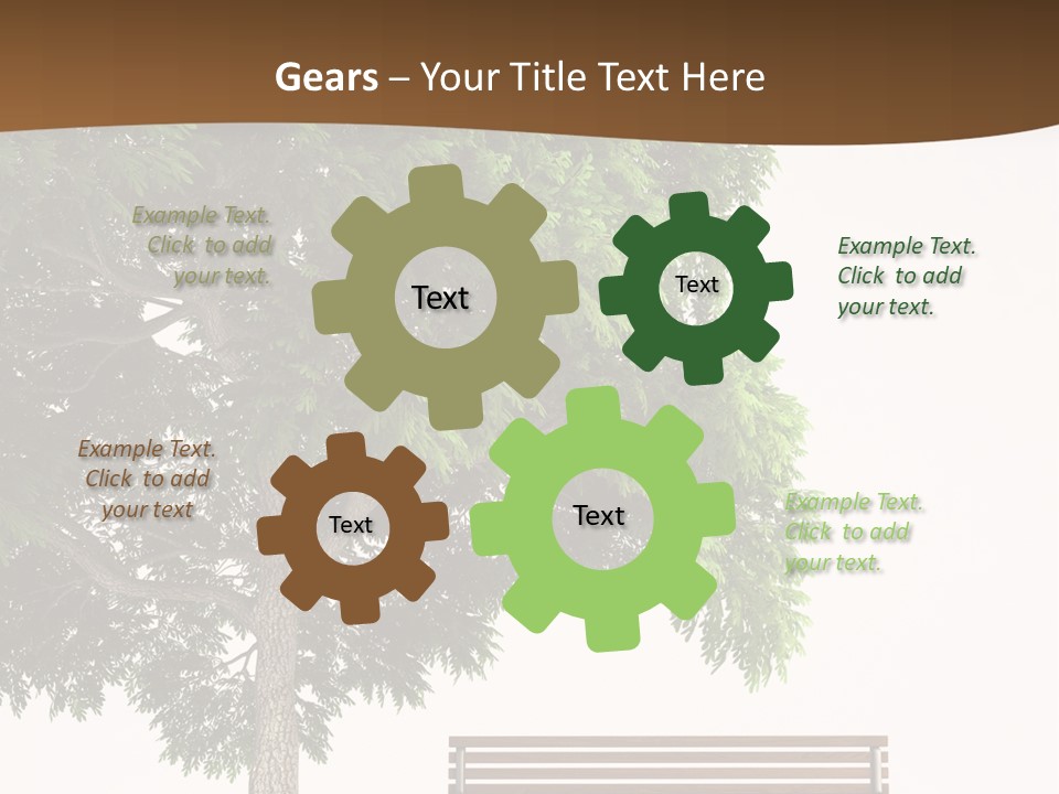 White Seat Solitude PowerPoint Template