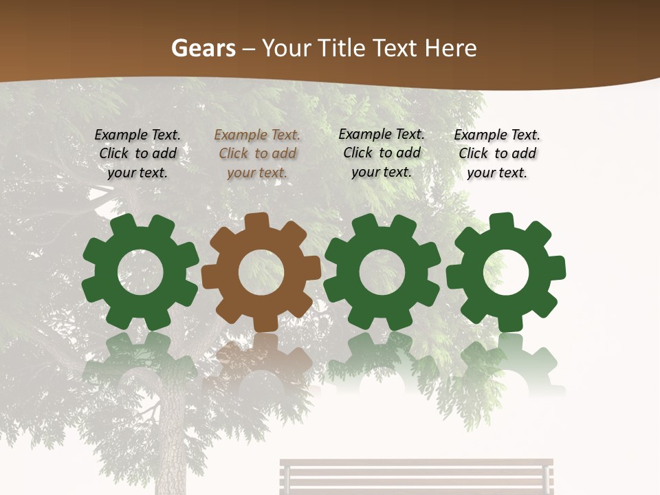 White Seat Solitude PowerPoint Template