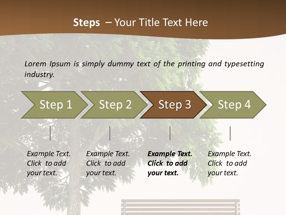 White Seat Solitude PowerPoint Template