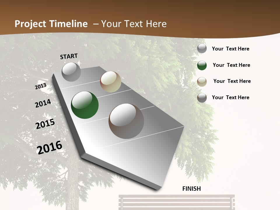White Seat Solitude PowerPoint Template