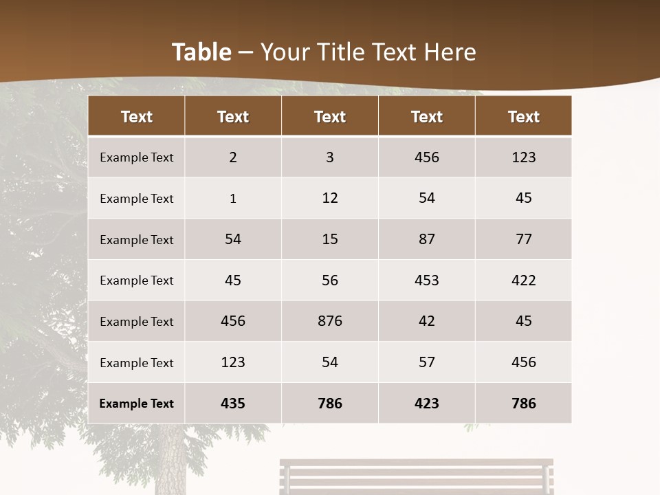 White Seat Solitude PowerPoint Template