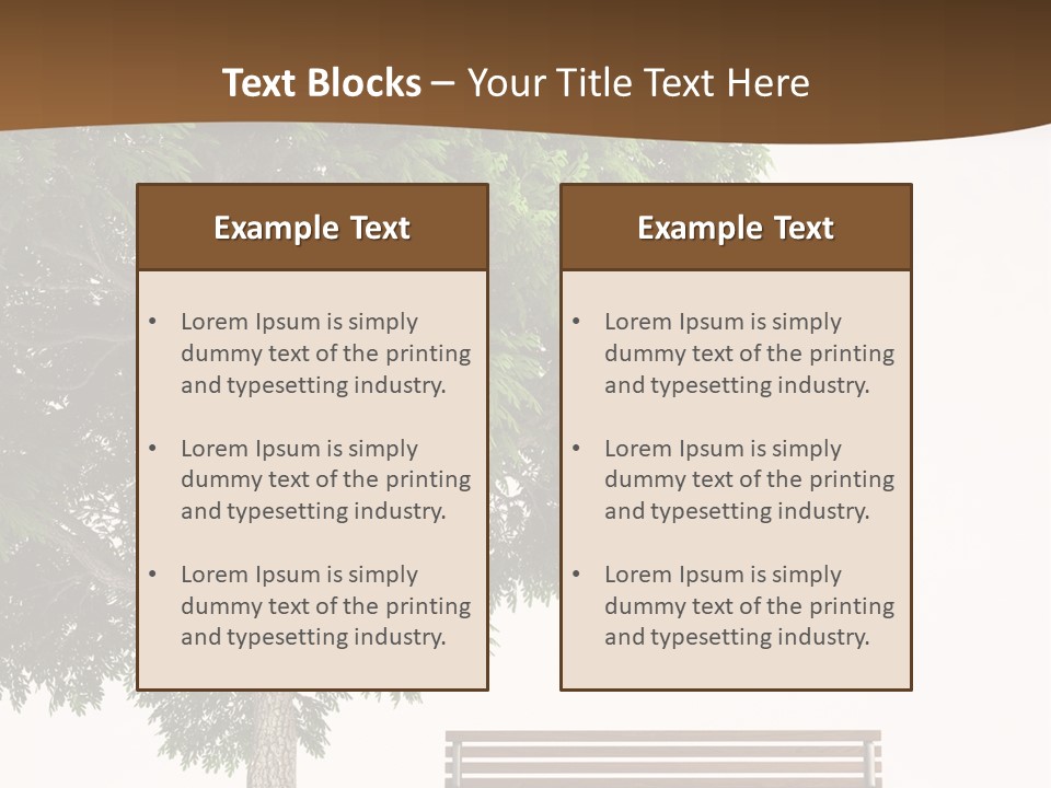 White Seat Solitude PowerPoint Template