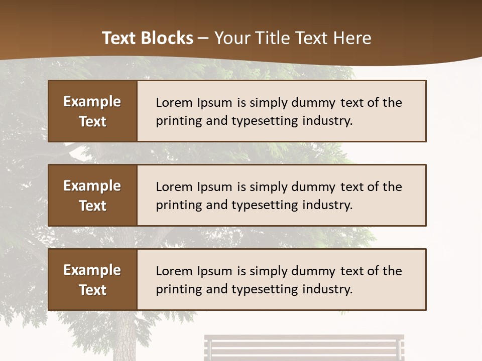 White Seat Solitude PowerPoint Template