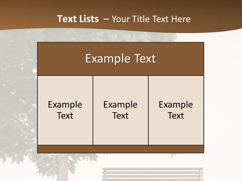 White Seat Solitude PowerPoint Template