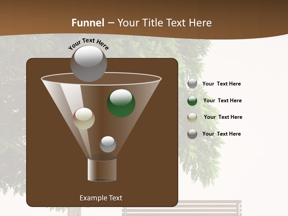 White Seat Solitude PowerPoint Template