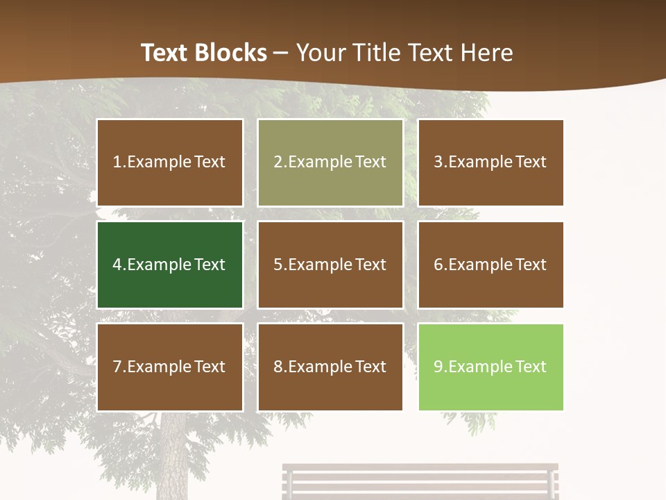 White Seat Solitude PowerPoint Template