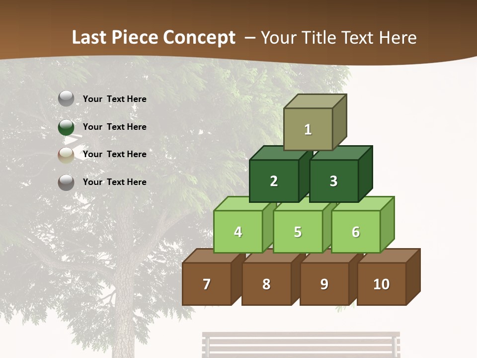 White Seat Solitude PowerPoint Template