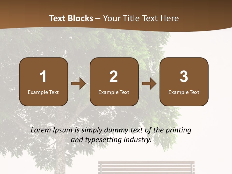 White Seat Solitude PowerPoint Template