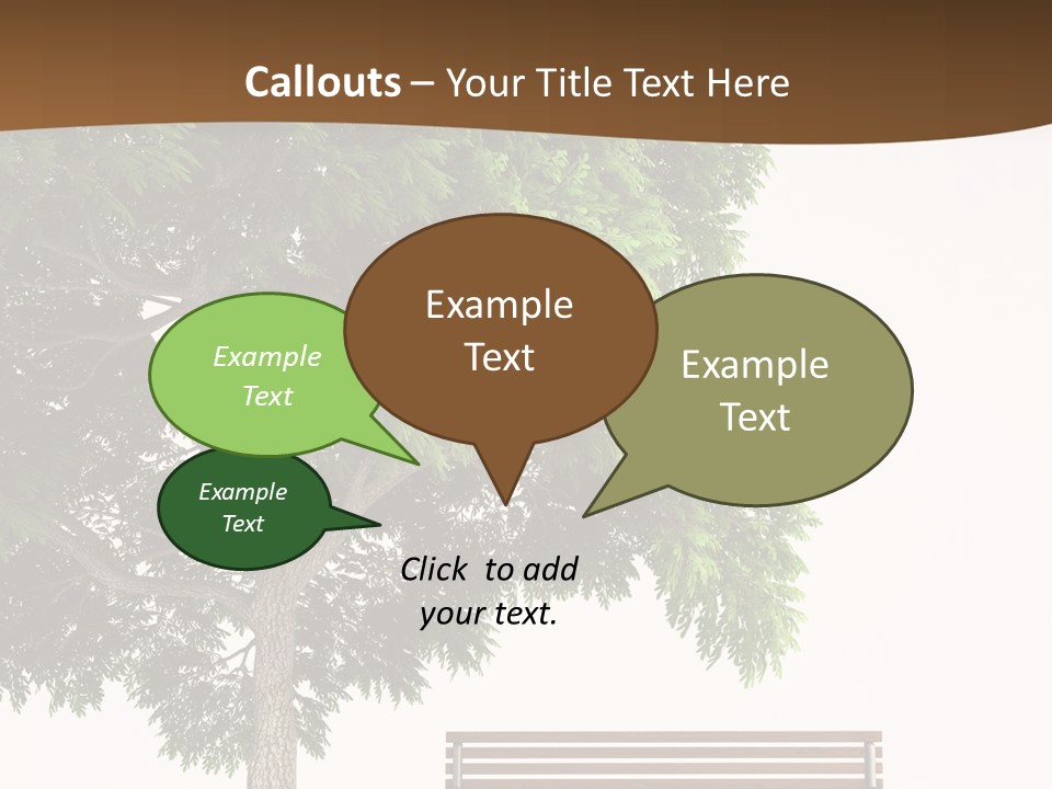 White Seat Solitude PowerPoint Template