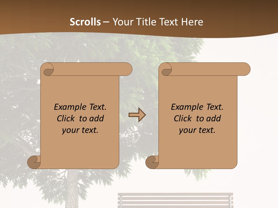 White Seat Solitude PowerPoint Template