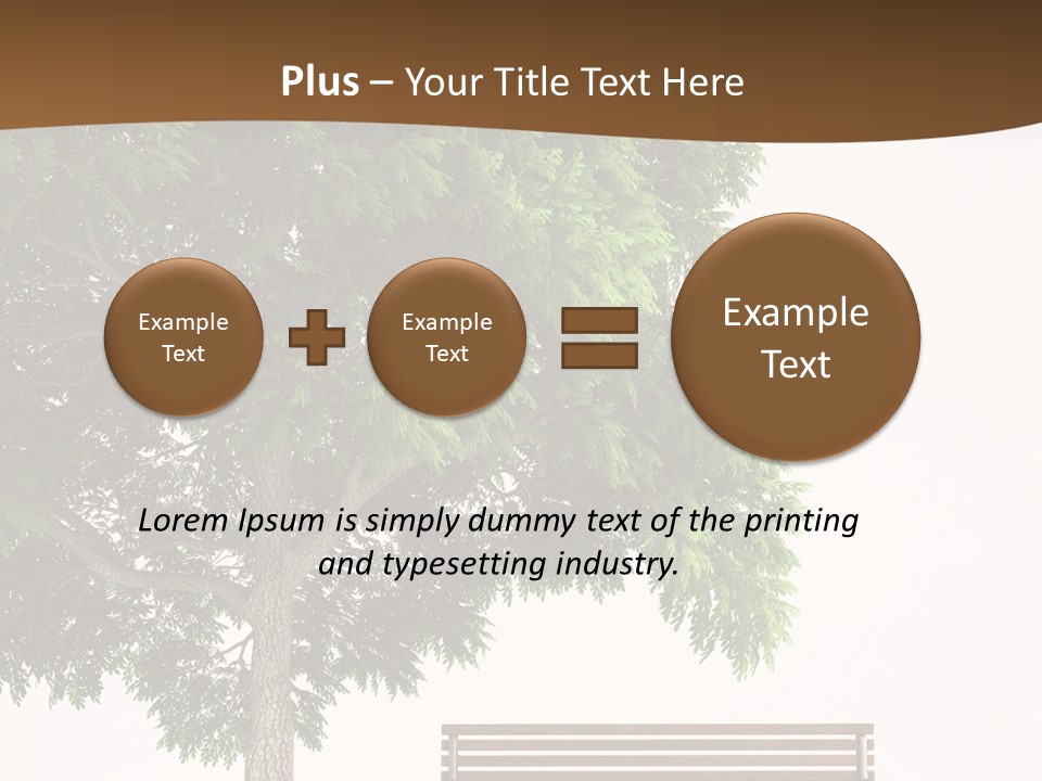 White Seat Solitude PowerPoint Template