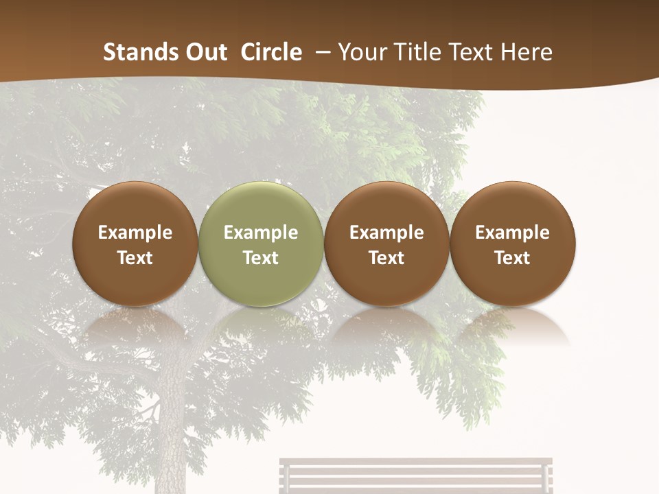 White Seat Solitude PowerPoint Template