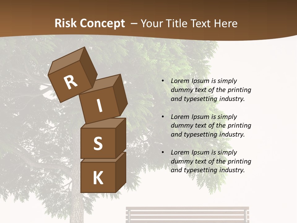 White Seat Solitude PowerPoint Template
