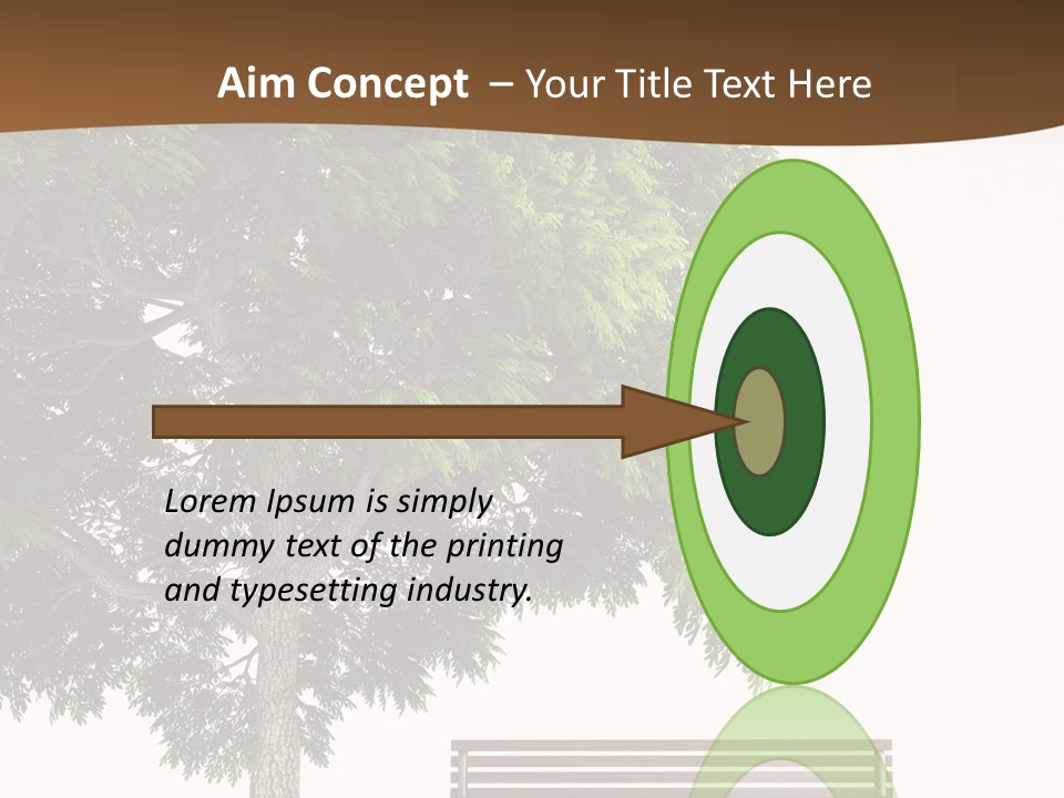 White Seat Solitude PowerPoint Template