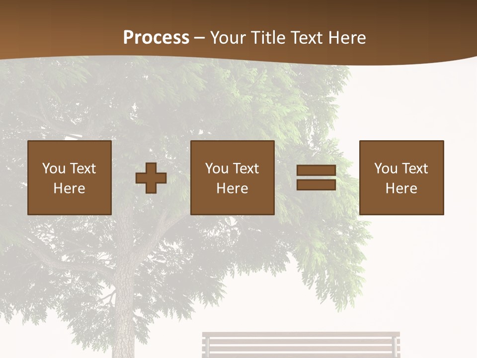 White Seat Solitude PowerPoint Template