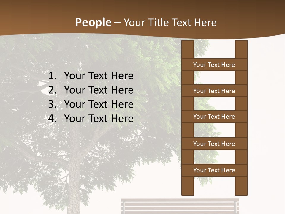 White Seat Solitude PowerPoint Template