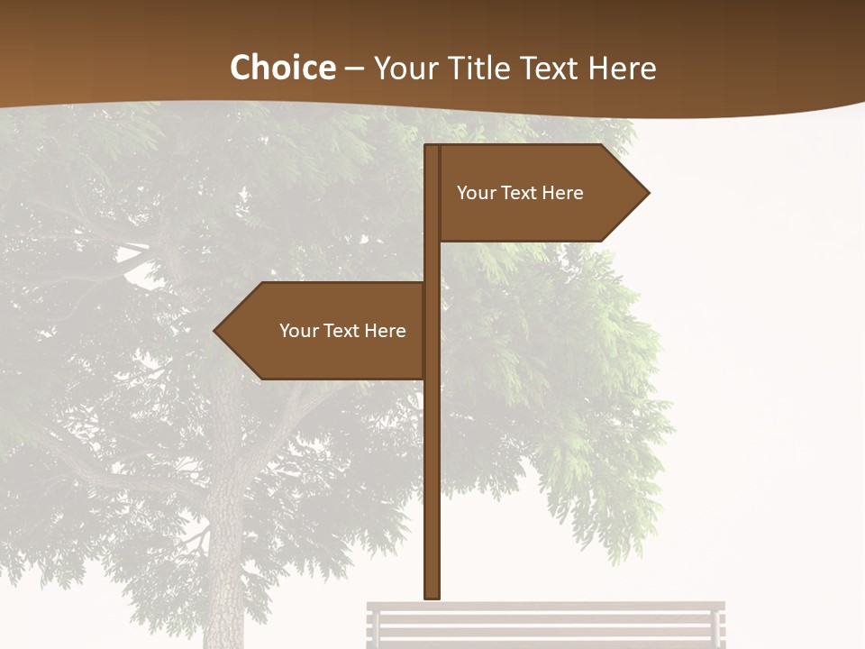 White Seat Solitude PowerPoint Template