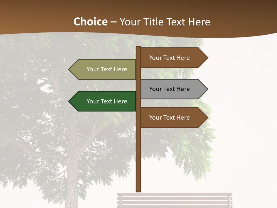 White Seat Solitude PowerPoint Template