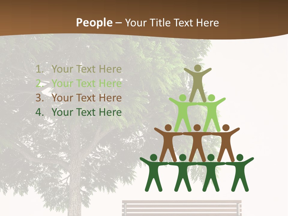 White Seat Solitude PowerPoint Template