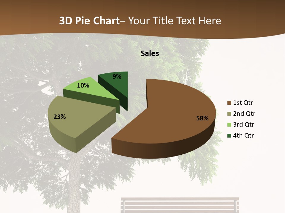 White Seat Solitude PowerPoint Template