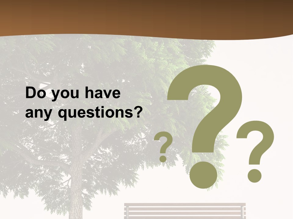 White Seat Solitude PowerPoint Template