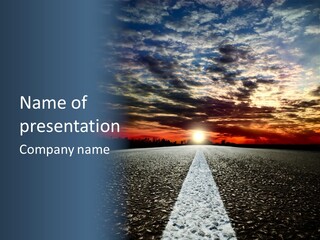 Turn Blur Sky PowerPoint Template